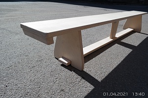 Скамейка деревянная с зацепом
